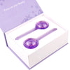 2Pc Cooling Ice Globe Ball Massage Tool Tighten Skin Reduce Puffiness Purple