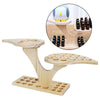 36 Slots Wooden Essential Oils Stand Diffuser Holder Carousel Box