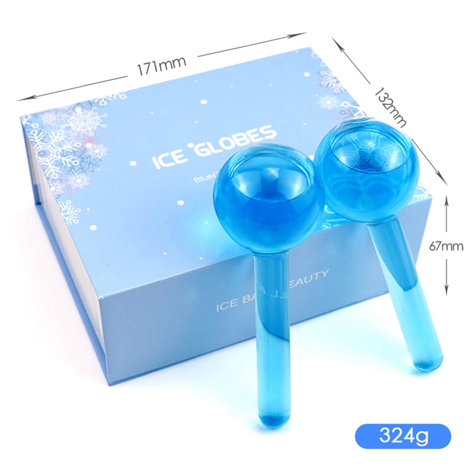 2Pc Cooling Ice Globe Ball Massage Tool Tighten Skin Reduce Puffiness Blue