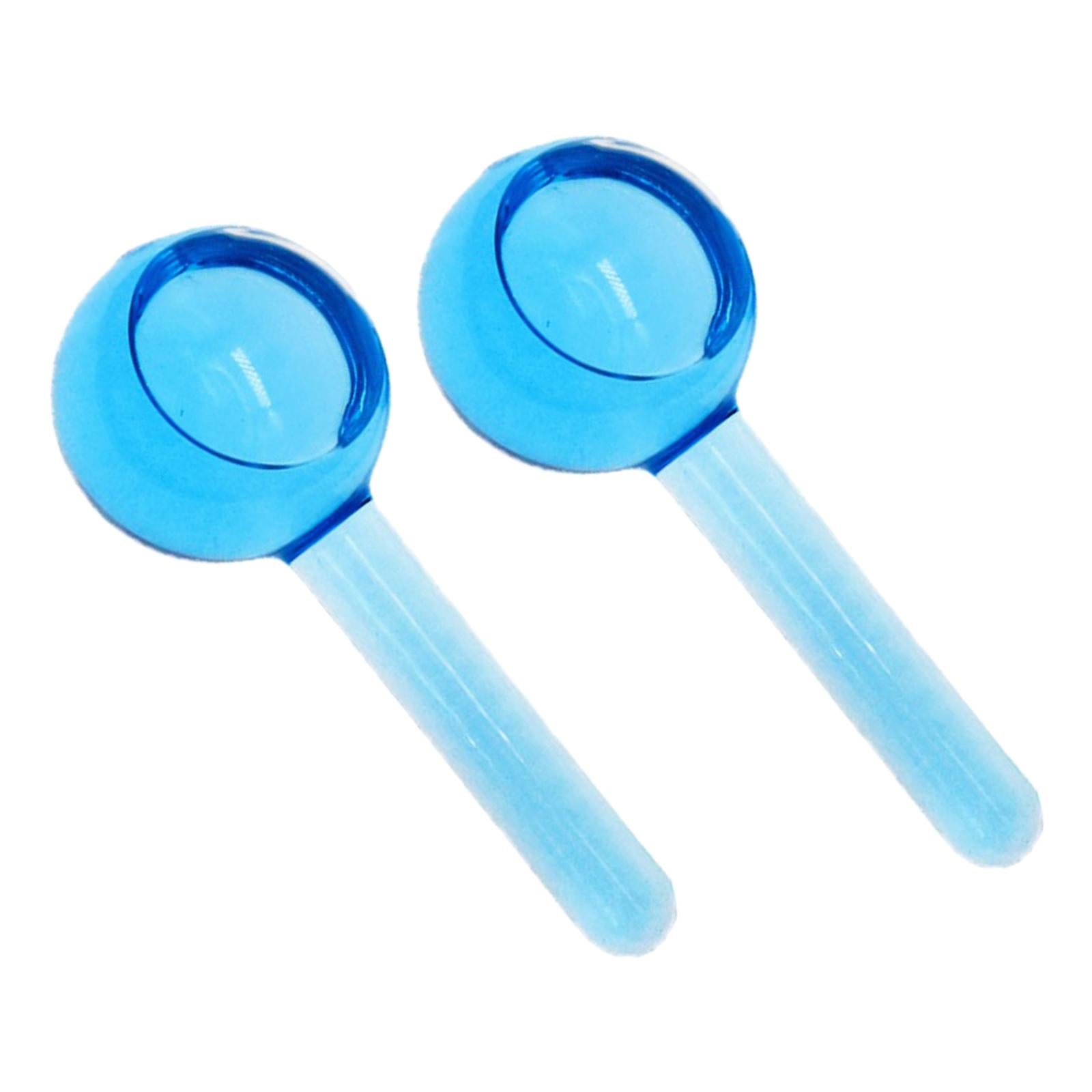 2Pc Cooling Ice Globe Ball Massage Tool Tighten Skin Reduce Puffiness Blue