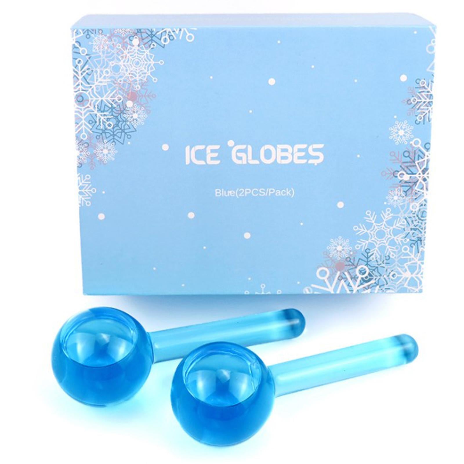 2Pc Cooling Ice Globe Ball Massage Tool Tighten Skin Reduce Puffiness Blue