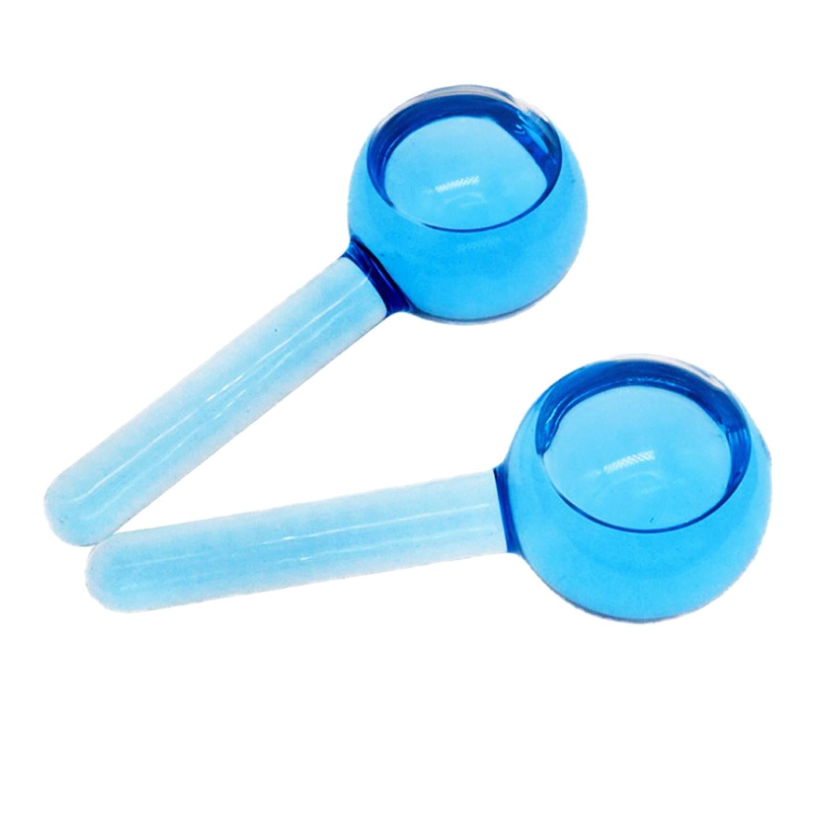 2Pc Cooling Ice Globe Ball Massage Tool Tighten Skin Reduce Puffiness Blue