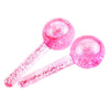 2Pc Cooling Ice Globe Ball Massage Tool Tighten Skin Reduce Puffiness Pink