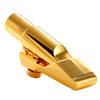 Alto Saxophone Mouthpiece with Ligature and Cap for Beginners Golden  Size 6