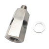 50mm Stainless Steel 1/8in BSPT Oil Pressure Sensor Tee to NPT Adapter Parts