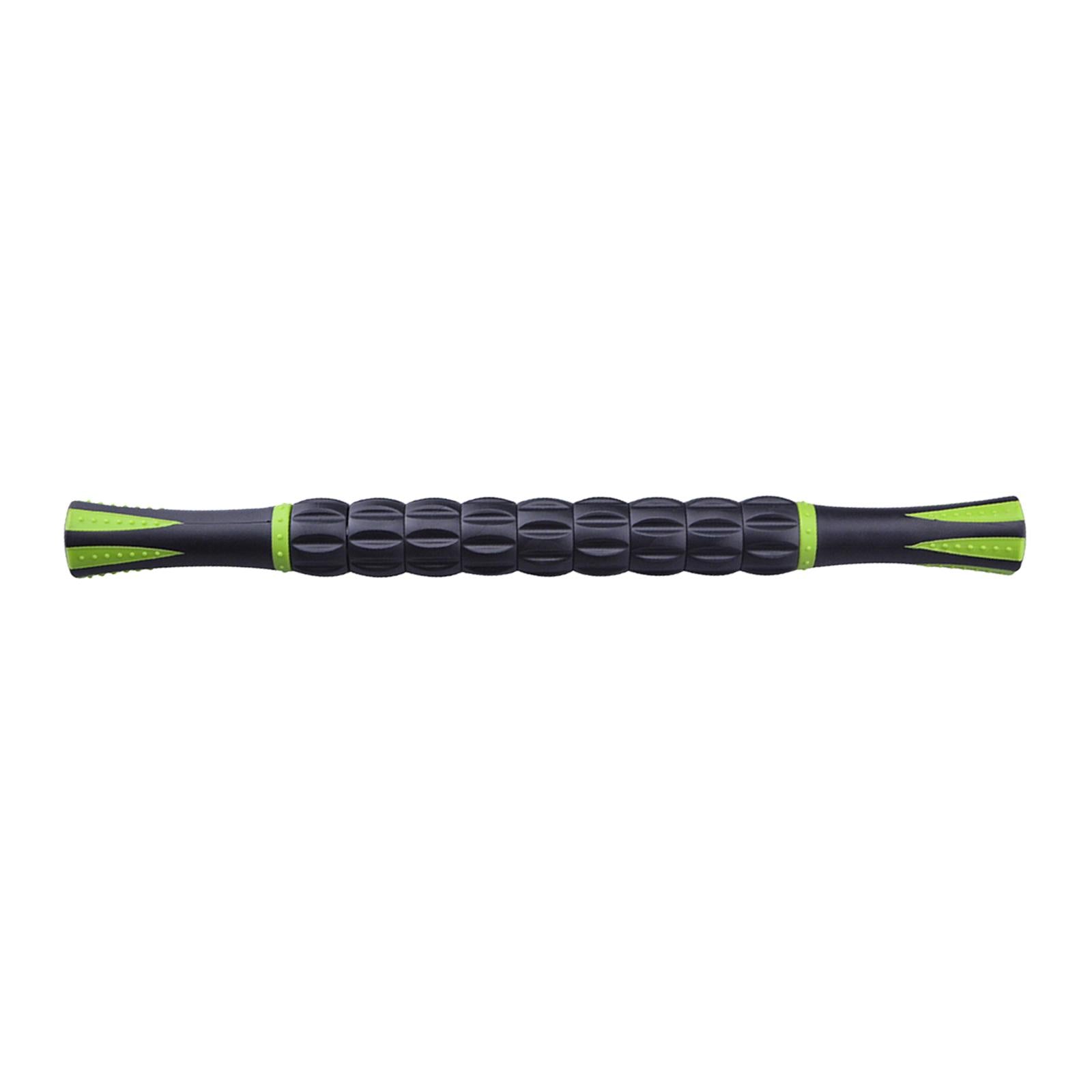 Muscle Roller Massage Stick for Athletes 17" Body Massager Black Green