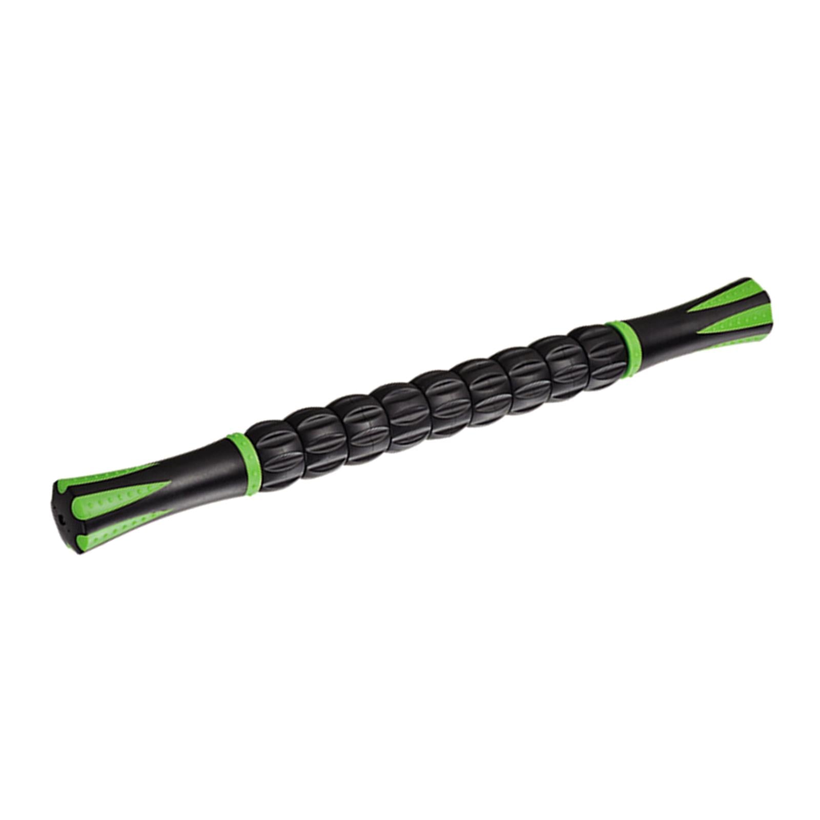 Muscle Roller Massage Stick for Athletes 17" Body Massager Black Green