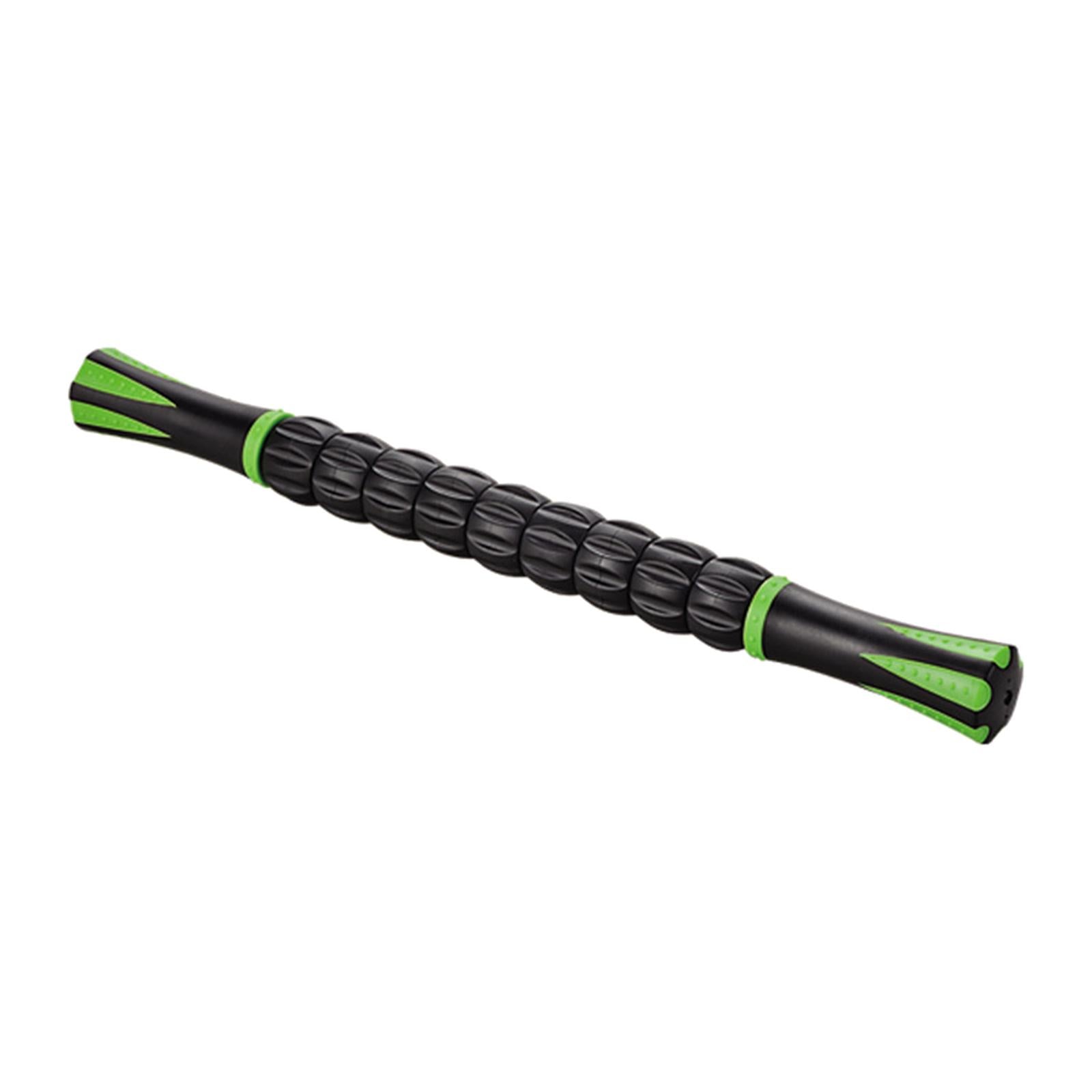 Muscle Roller Massage Stick for Athletes 17" Body Massager Black Green