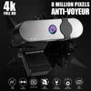 Webcam Computer Camera Auto-Focus for PC Monitor Laptop Live Streaming 4k