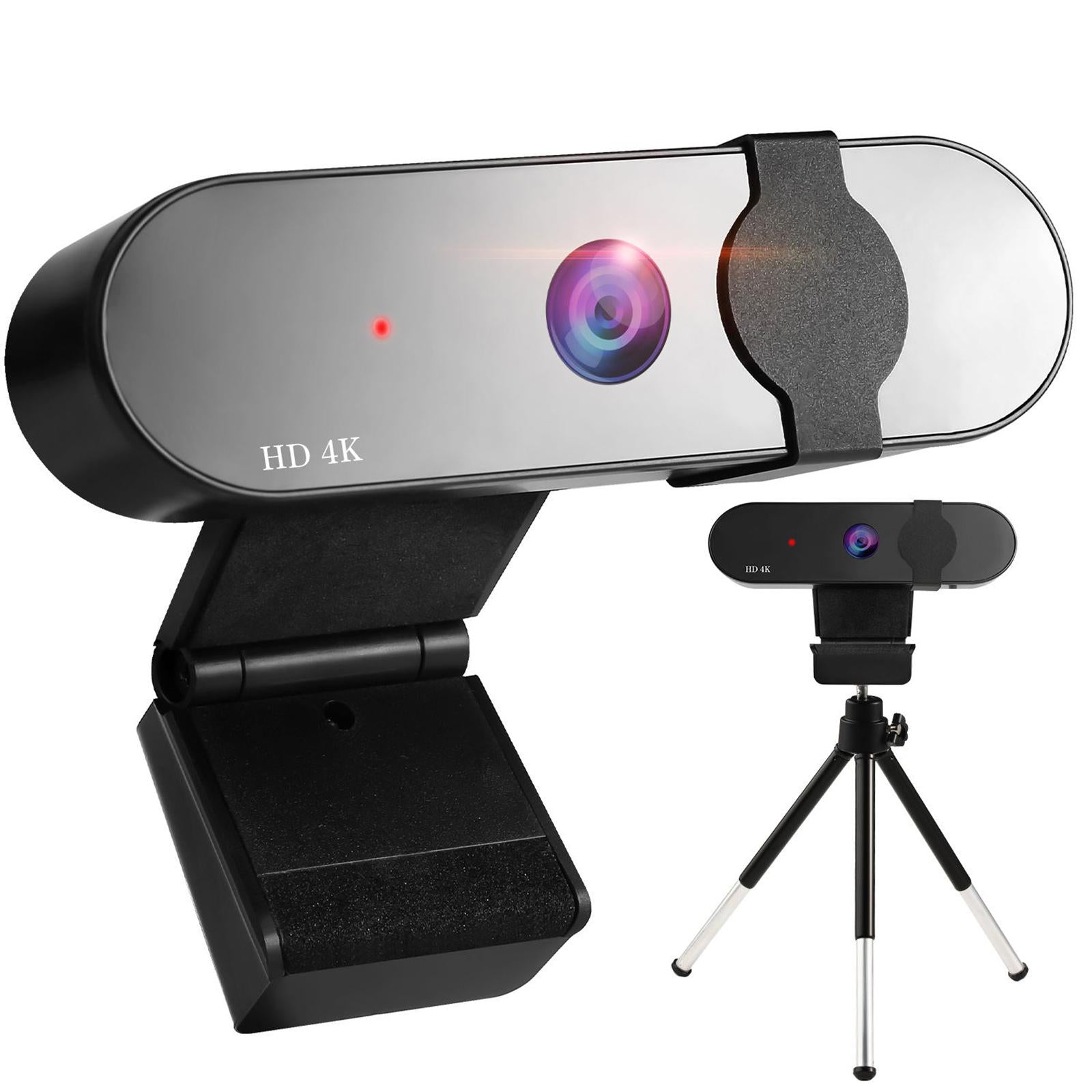 Webcam Computer Camera Auto-Focus for PC Monitor Laptop Live Streaming 4k