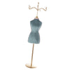 Metal Jewelry Display Stand Mannequin Decor for Necklace Earring Women Blue