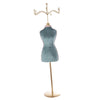 Metal Jewelry Display Stand Mannequin Decor for Necklace Earring Women Blue