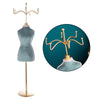 Metal Jewelry Display Stand Mannequin Decor for Necklace Earring Women Blue