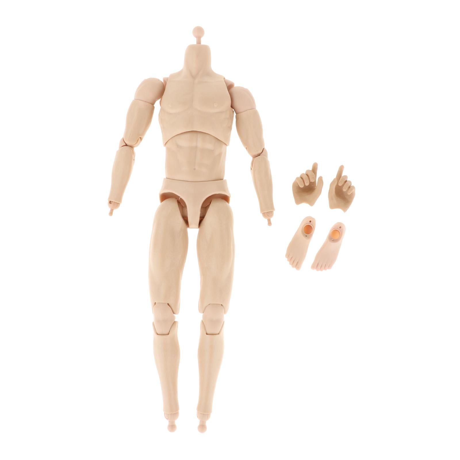 Super Flexible 1/6 Male Figures Model 12 Inch for Collections Wheat Skin style 2