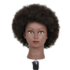 Hair Styling Practice Doll Head Training Mannequin Clamp Afro Light Black