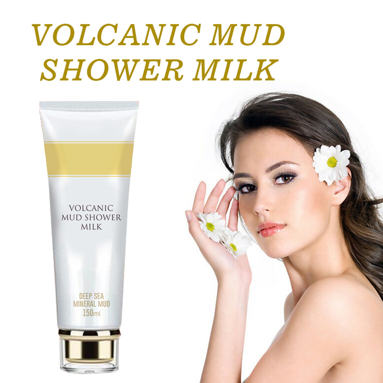 Whitening Volcanic Mud Bath Milk Healthy Formulas Cream Body Wash Deep Clean