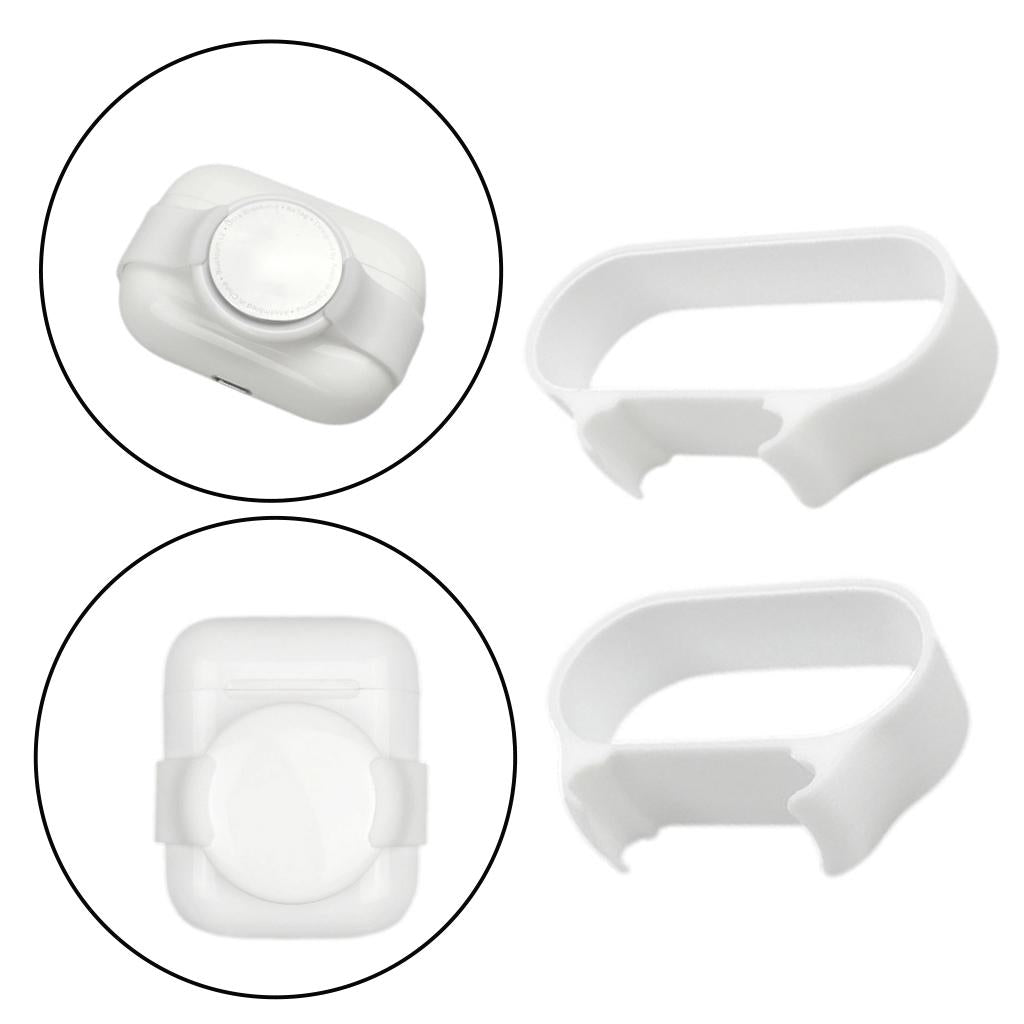 White 4g Mount Bracket for AirPods 1/2 Small Professional Compact Durable