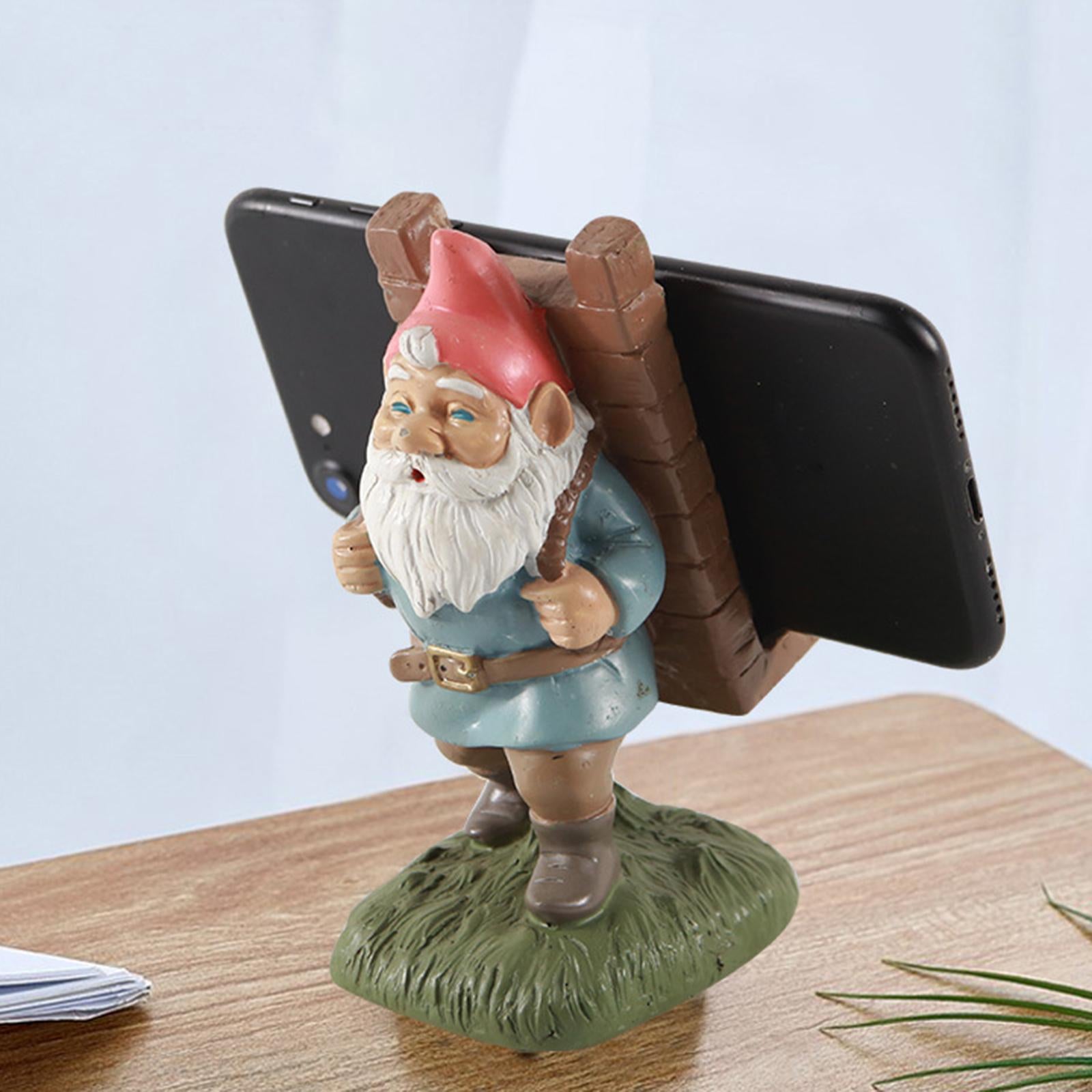 Cute Santa Claus Mobile Phone Holder Desktop Decor Gift Handcrafts Sturdy