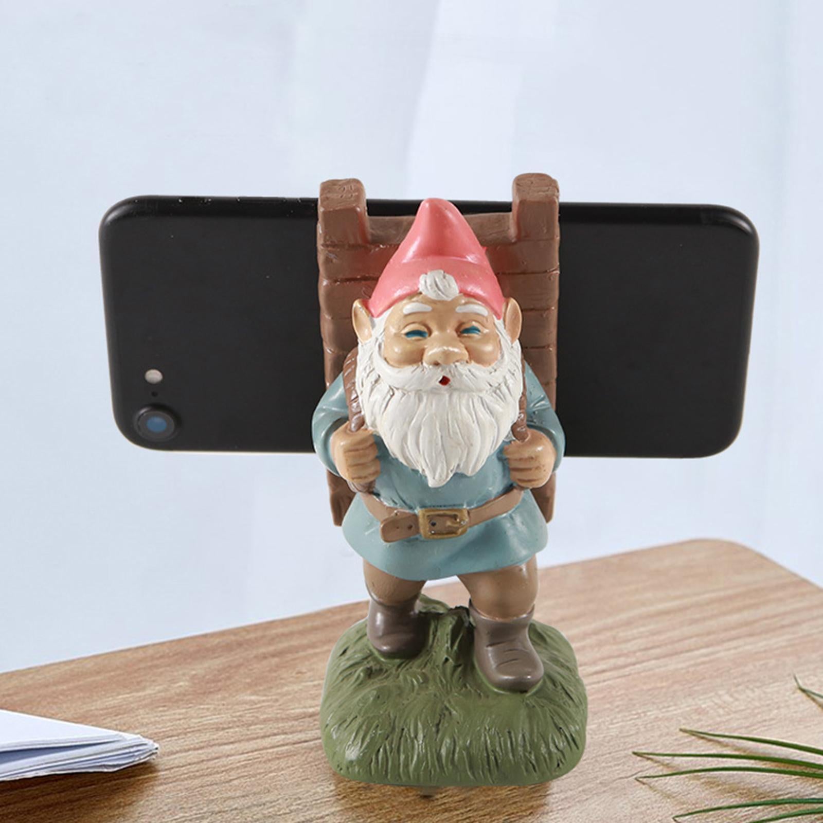 Cute Santa Claus Mobile Phone Holder Desktop Decor Gift Handcrafts Sturdy