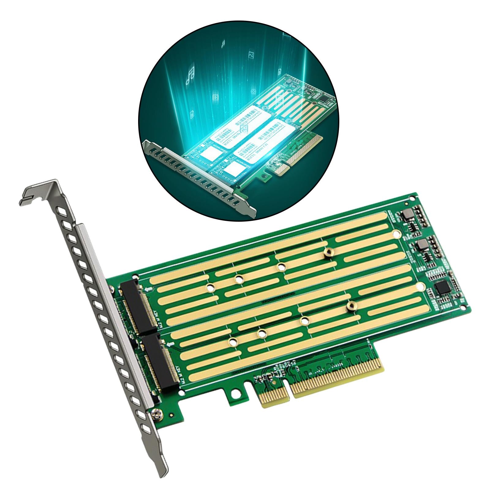 M.2 NVMe SSD NGFF to PCIE 3.0 Adapter M Key B Key mSATA Converter