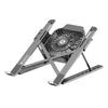 Foldable Laptop Stand Notebook Riser Desk Computer Stand Gray Gray Fan