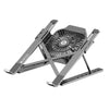 Foldable Laptop Stand Notebook Riser Desk Computer Stand Gray Gray Fan