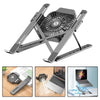 Foldable Laptop Stand Notebook Riser Desk Computer Stand Gray Gray Fan