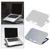 Laptop Cooler Cooling Pad 4 Adjustable Stand Radiator for Laptop PC Silver