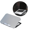 Laptop Cooler Cooling Pad 4 Adjustable Stand Radiator for Laptop PC Silver