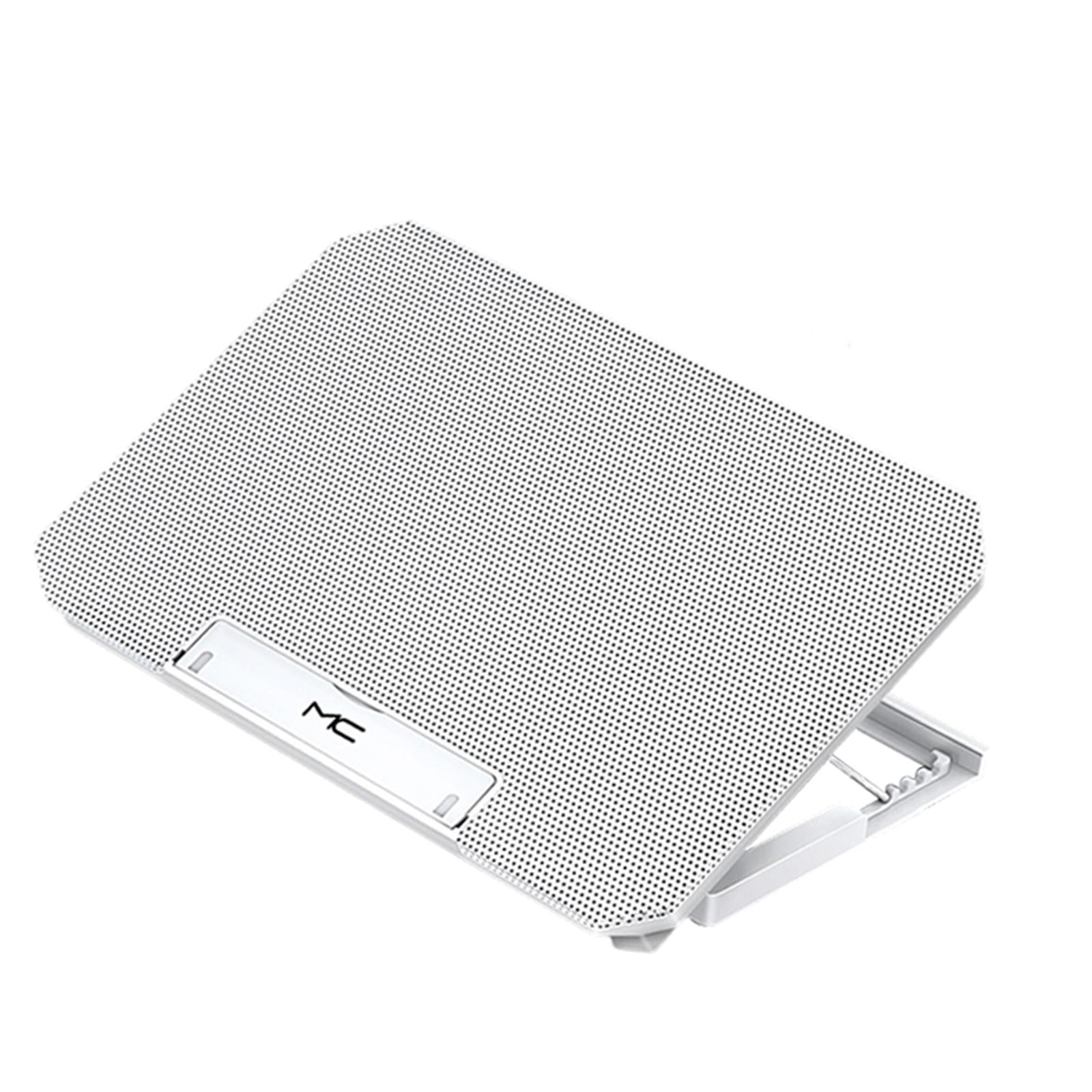 Laptop Cooler Cooling Pad 4 Adjustable Stand Radiator for Laptop PC White