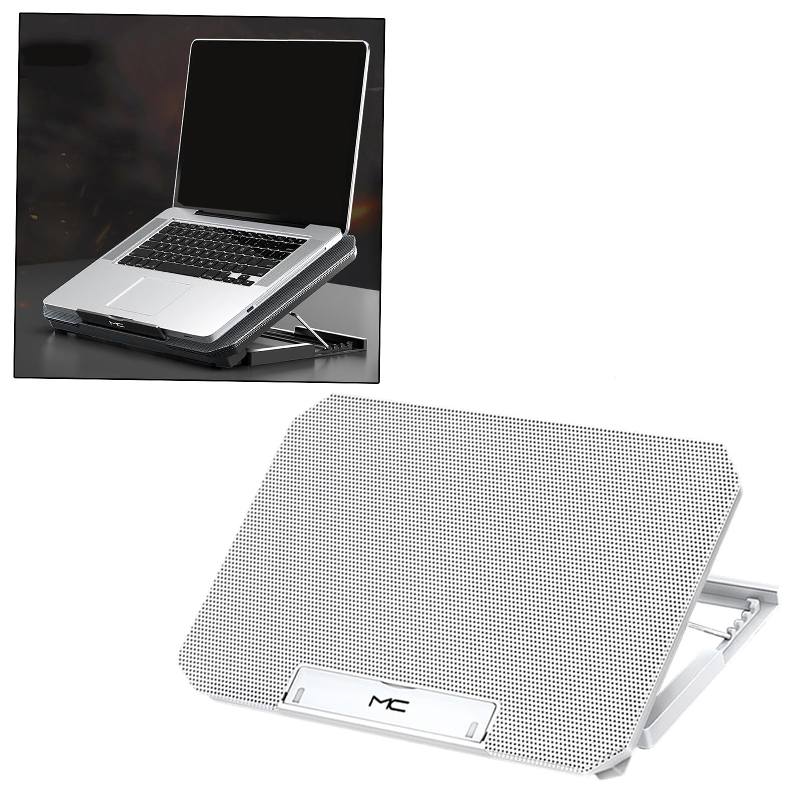 Laptop Cooler Cooling Pad 4 Adjustable Stand Radiator for Laptop PC White