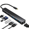 Aluminum 7 in 1 USB 3.0 C to HDMI 4K Hub Multiport Adapter Dongle