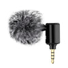 Condenser Microphone Phone Mic Plug and Play for iPhone Black 3.5mm