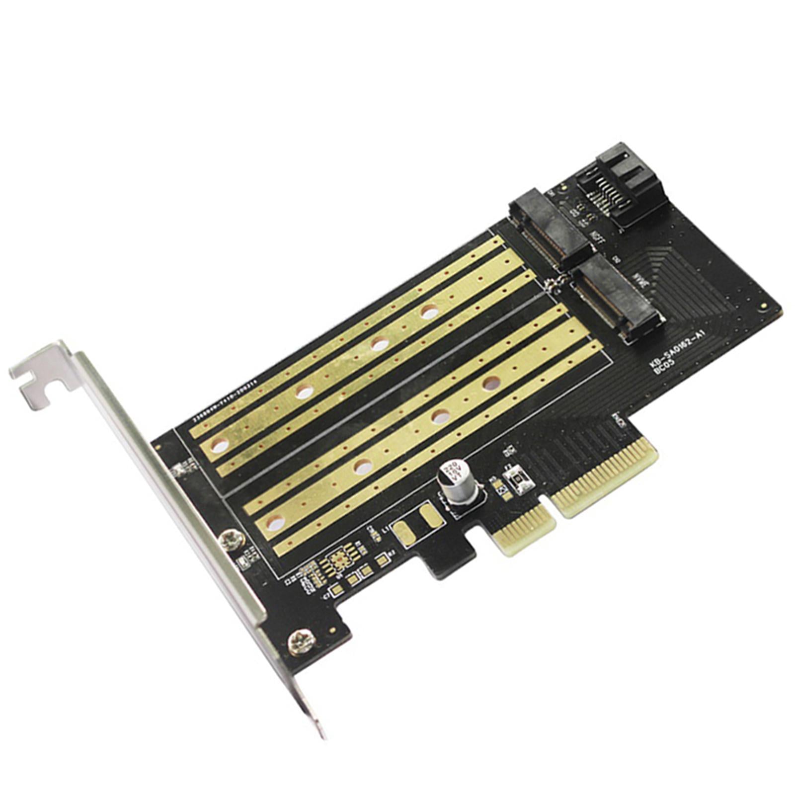 Durable PCIE to M2/M.2 Adapter for NVMe or SATA SSD Desktop PCI Express Slot