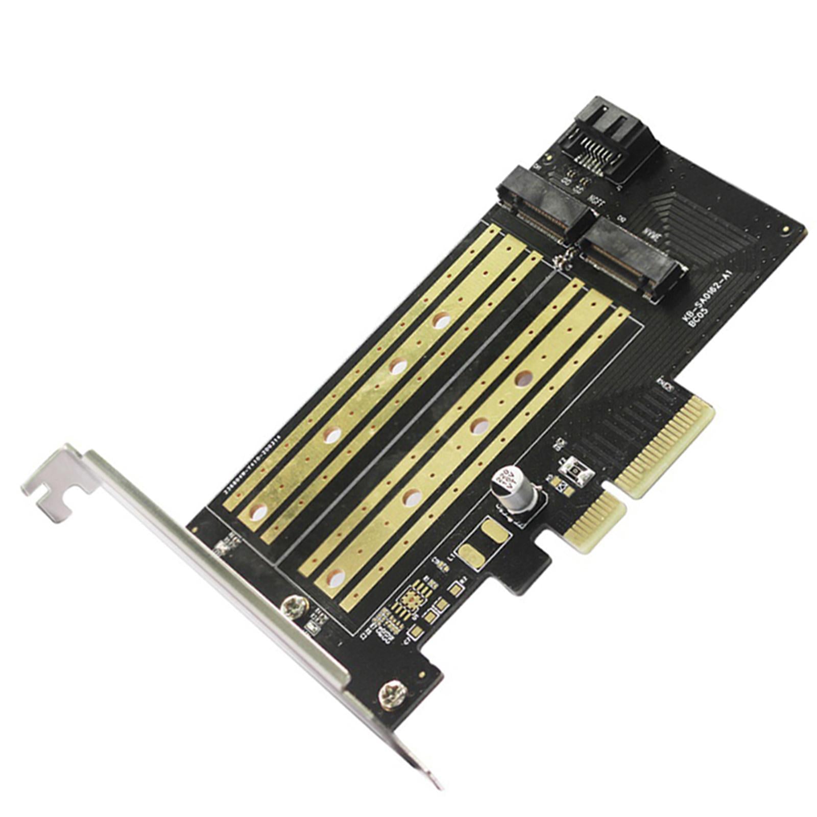 Durable PCIE to M2/M.2 Adapter for NVMe or SATA SSD Desktop PCI Express Slot