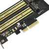 Durable PCIE to M2/M.2 Adapter for NVMe or SATA SSD Desktop PCI Express Slot