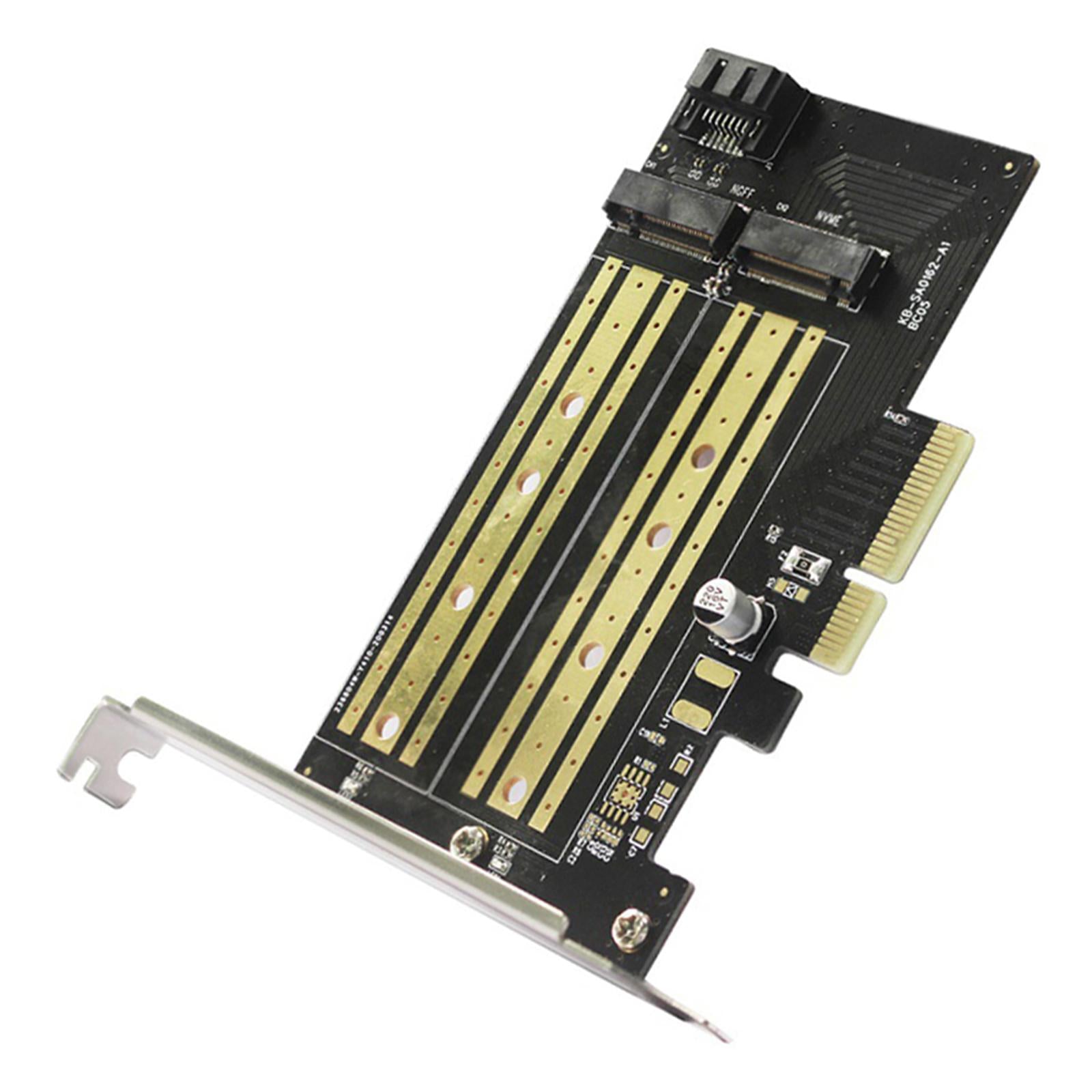 Durable PCIE to M2/M.2 Adapter for NVMe or SATA SSD Desktop PCI Express Slot