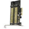 Durable PCIE to M2/M.2 Adapter for NVMe or SATA SSD Desktop PCI Express Slot