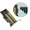 Durable PCIE to M2/M.2 Adapter for NVMe or SATA SSD Desktop PCI Express Slot