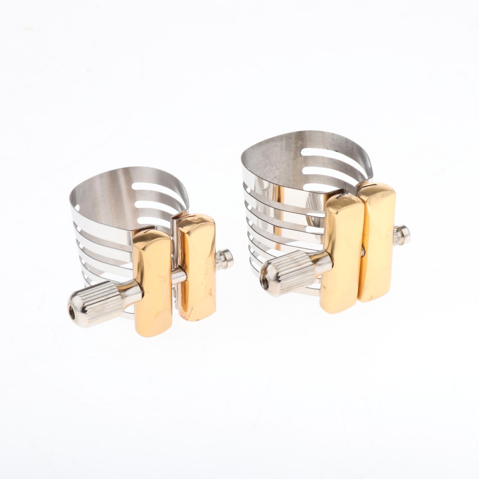 Saxophone Sax Metal Ligature for Plastic Ebonite Mouthpieces Alto