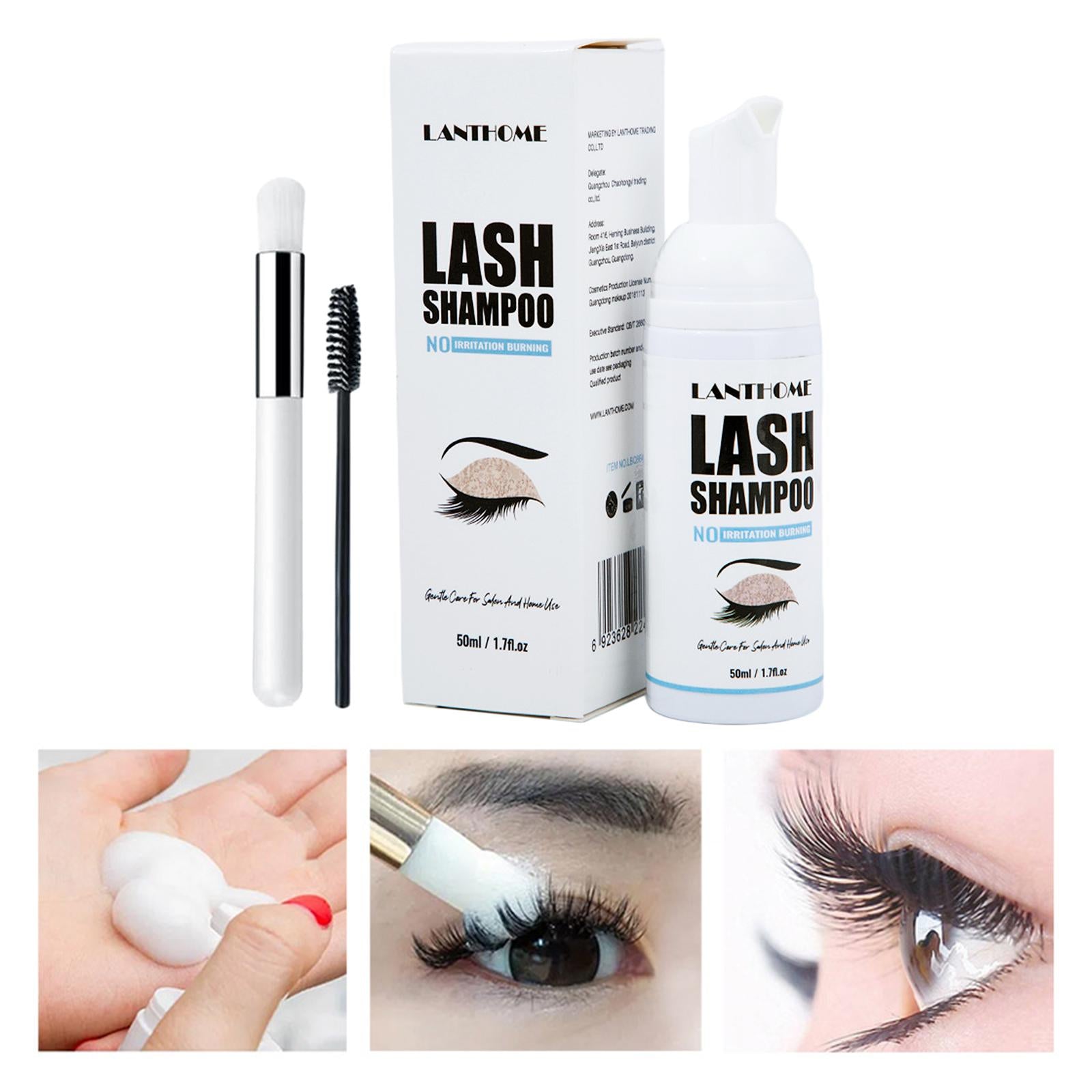 Eyelash Extension Shampoo 1.69fl.oz Lash Eyelid Foam Cleanser for Salon Home