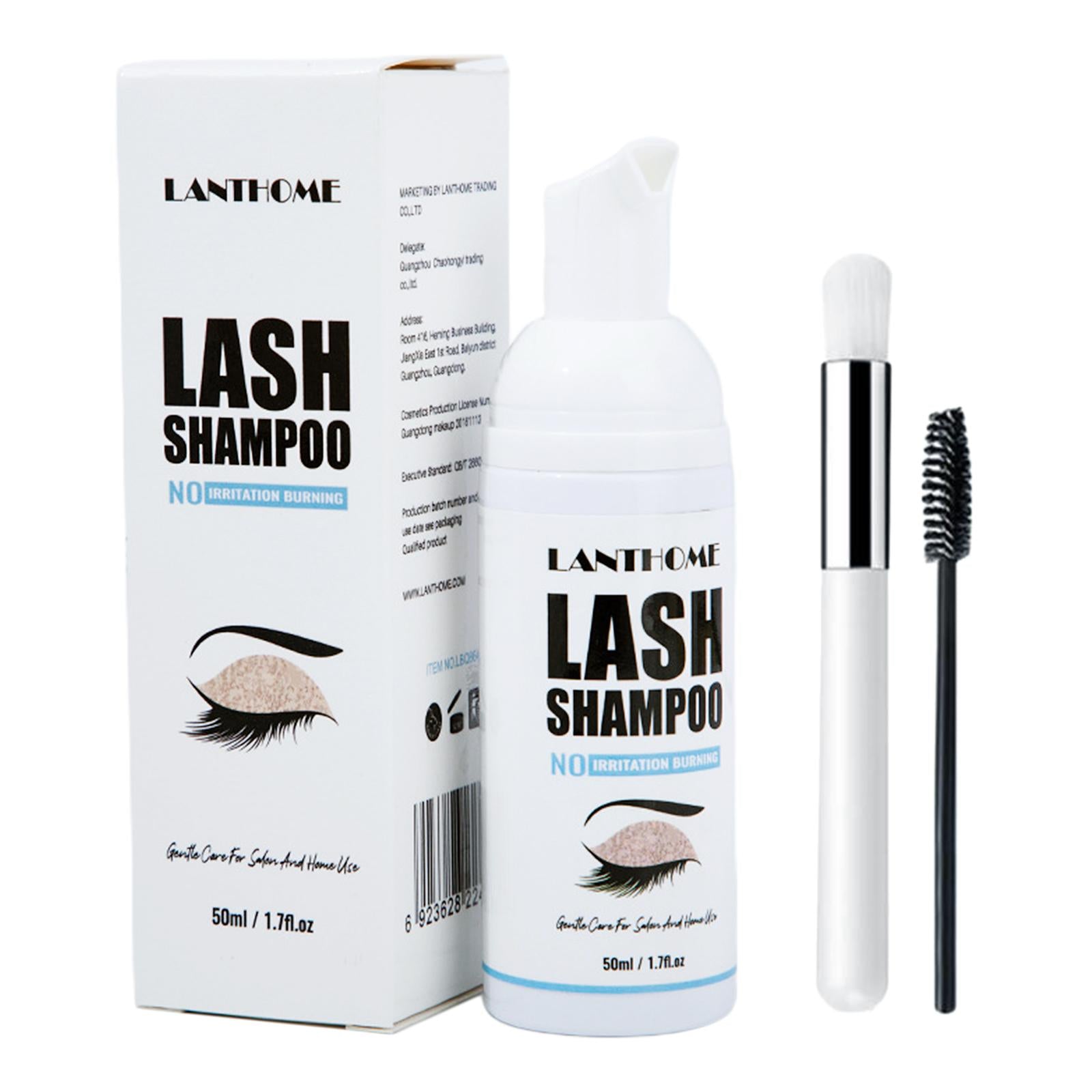 Eyelash Extension Shampoo 1.69fl.oz Lash Eyelid Foam Cleanser for Salon Home