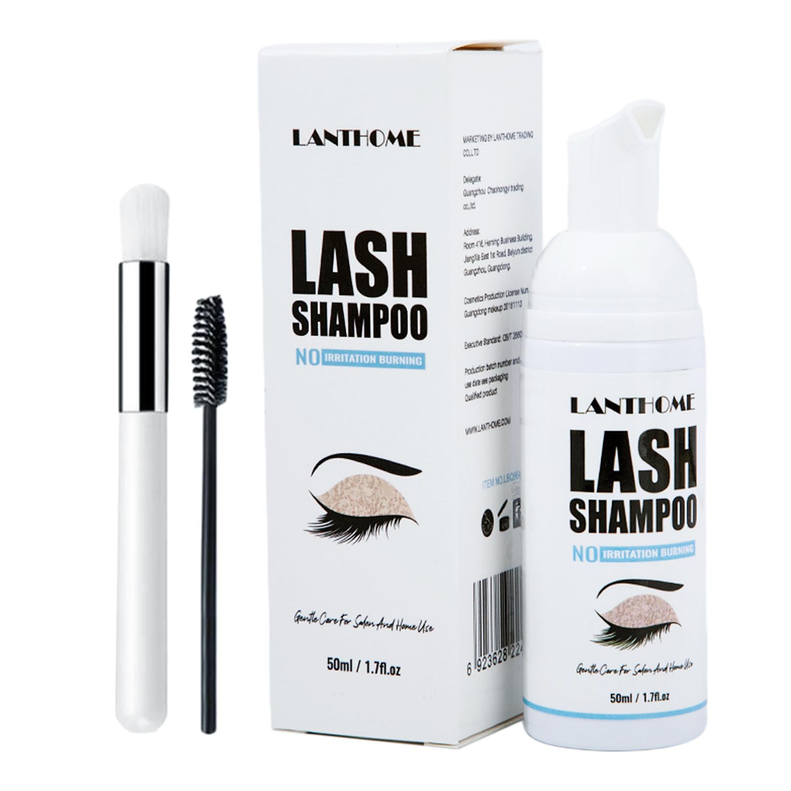 Eyelash Extension Shampoo 1.69fl.oz Lash Eyelid Foam Cleanser for Salon Home