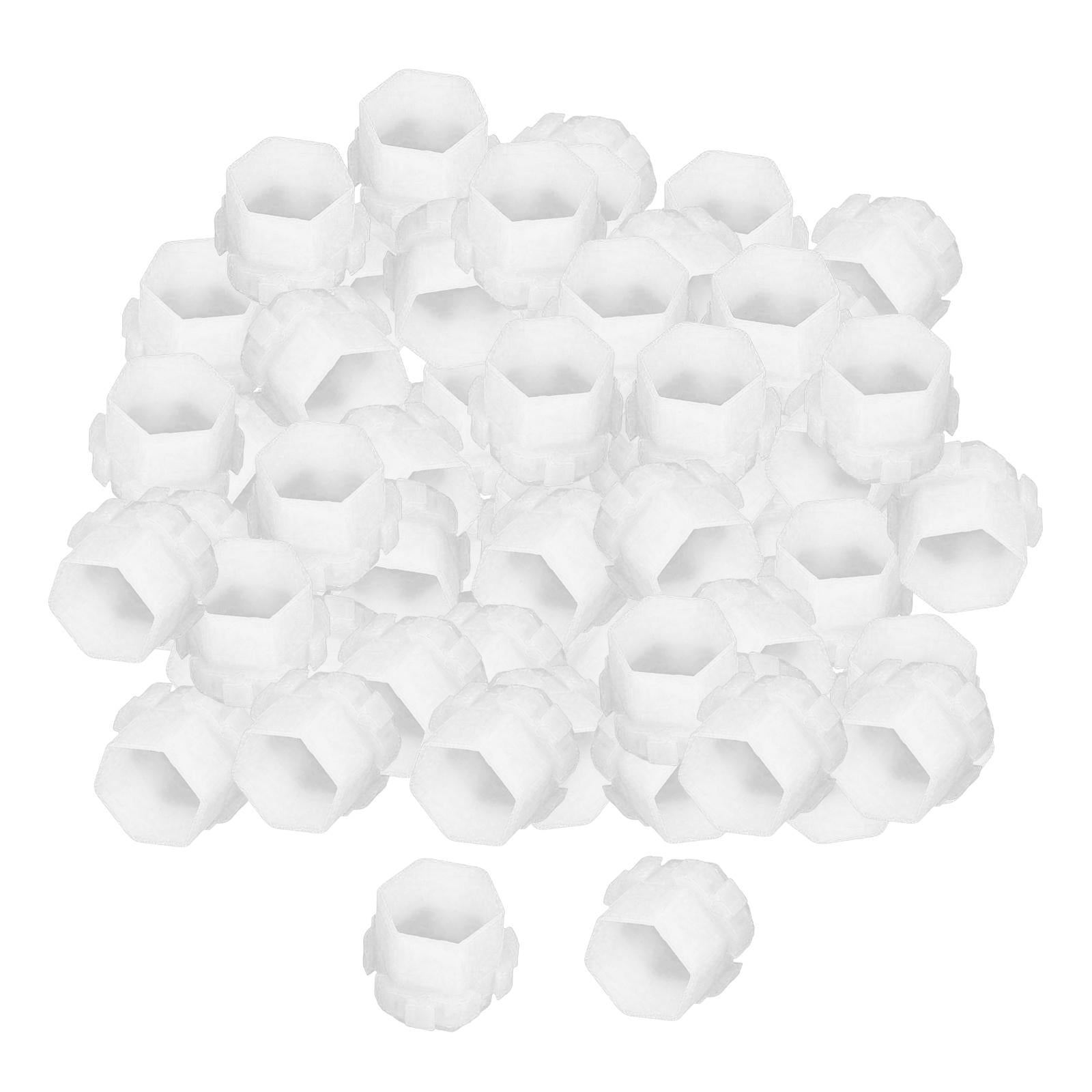 200Pcs Plastic Honeycomb Pigment Holder Tattoo Ink Cups White