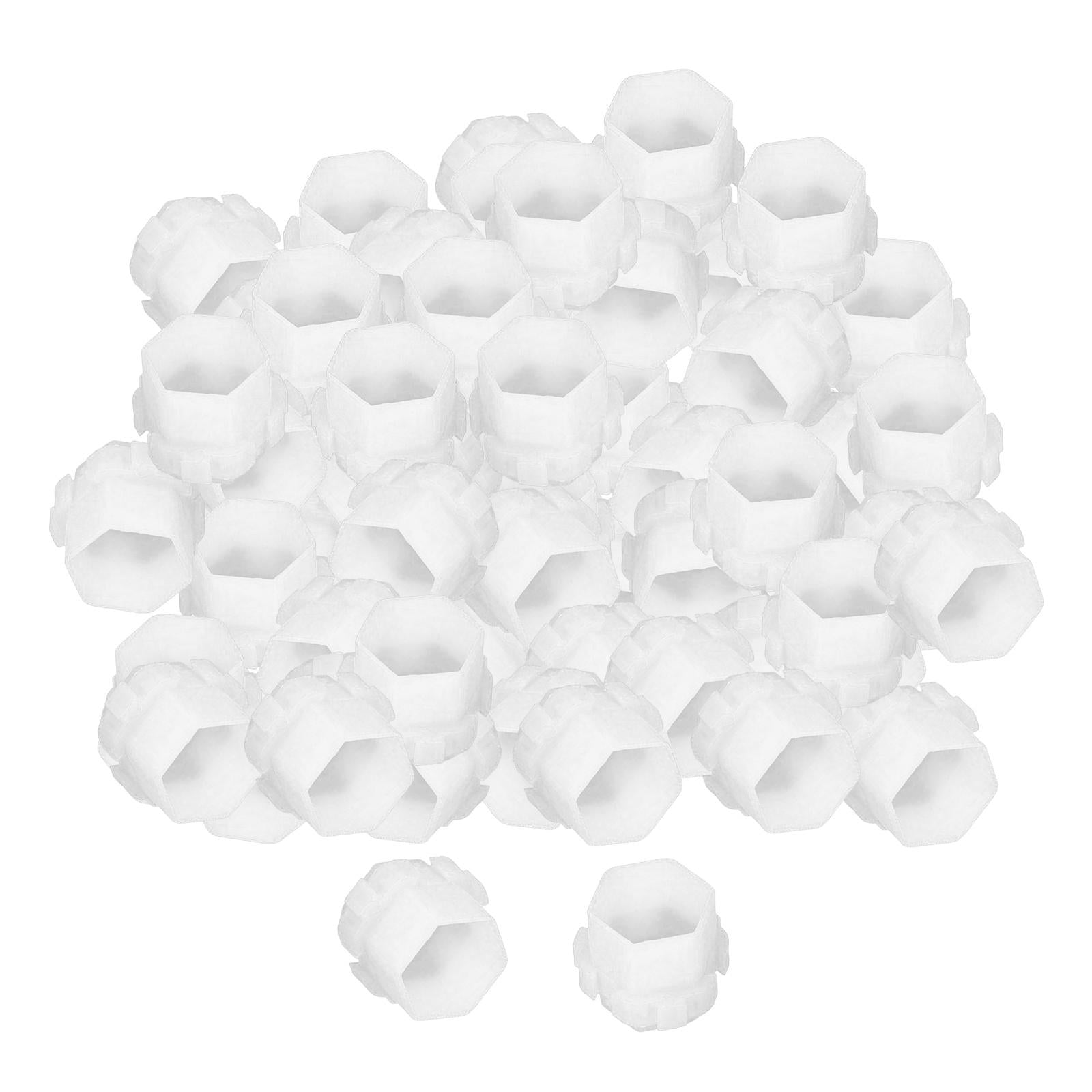 200Pcs Plastic Honeycomb Pigment Holder Tattoo Ink Cups White