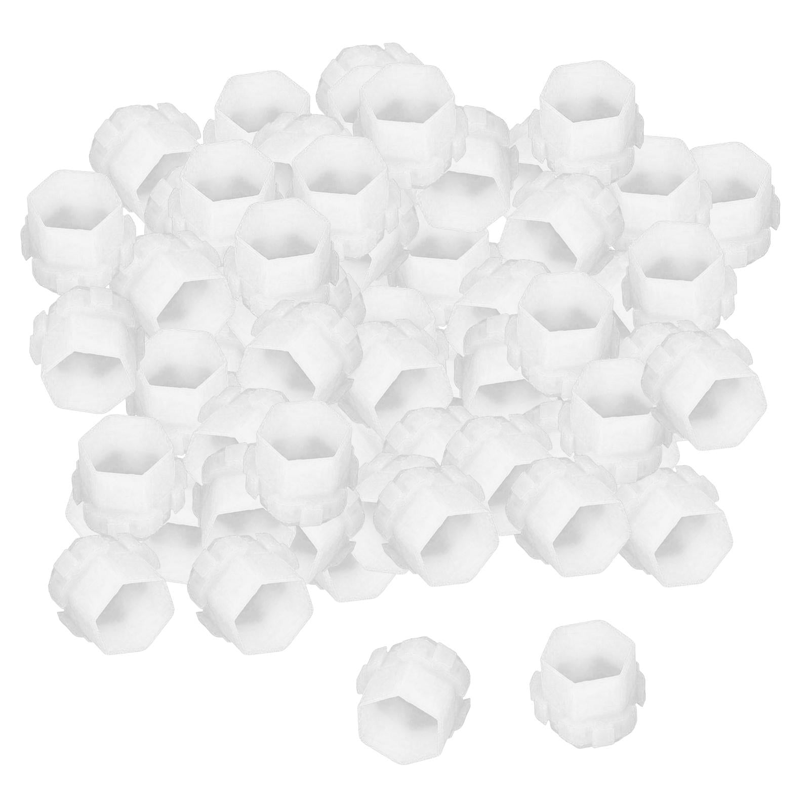 200Pcs Plastic Honeycomb Pigment Holder Tattoo Ink Cups White