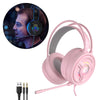 PSH-200 3.5mm Gaming Headset Headphone w/Mic for PC Laptop Pink