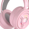 PSH-200 3.5mm Gaming Headset Headphone w/Mic for PC Laptop Pink Cat Ear