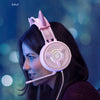 PSH-200 3.5mm Gaming Headset Headphone w/Mic for PC Laptop Pink Cat Ear