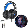 PSH-200 3.5mm Gaming Headset Headphone w/Mic for PC Laptop Black